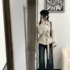 Gabardina corta beige estilo coreano para mujer, nueva colección primavera/otoño 2026, talla petite, abrigo entallado estilo británico para mujer