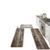 Tapetes de piso para cozinha estilo americano para envio internacional, absorventes, resistentes à sujeira, fáceis de manter, tapetes de pé em formato de tira longa, conjunto de tapetes para porta de entrada