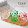 Atacado do Fabricante Suporte de Vela de Vidro Tulipa Adereços de Casamento Enfeites de Flores Decoração Suave para Casa Copo de Vidro para Vela de Aromaterapia