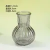 Jarrón grande de cristal de colores para mesa de sala de estar, adecuado para flores hidropónicas, adorno de jarrón decorativo de cristal fresco y simple