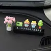 Enfeites de Decoração para Carro, Placa de Número de Estacionamento Temporário Escondida Jiikawa Fofa, Placa de Número de Celular para Carro