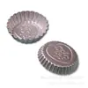 Molde para Pastel Fuzi Palabra Feliz de 4 Pulgadas Molde para Pastel Borde de Dientes Molde de Aluminio para Queso Gelatina Molde para Pastel Anodizado