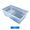 Tanque para tortugas con salida de drenaje, cuenca para tortugas, tanque para tortugas de segunda generación con mesa para tomar el sol, caja de plástico para peces, caja para criar tortugas, tanque extra grande