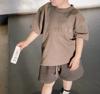 Essentials Camiseta de Manga Corta de Algodón Puro para Niños Verano Mediana y Grande Ropa de Verano para Niños Marca de Moda Estilo Calle Camiseta Tipo T Ropa para Niños