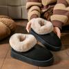 Zapatillas de Invierno para Mujer 2026 Estilo Nuevo de Algodón con Cubre-Talón, Forradas de Felpa, Cálidas, de Suela Gruesa, Antideslizantes, Adecuadas para Usar en Exteriores, Zapatos de Algodón para Nieve, Zapatos de Algodón Peludos
