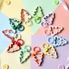 Chaveiro Árvore de Natal Colorida C12 Chaveiro com Fecho de Mola Acessórios para Enfeite DIY Estilo Festival de Natal Brinquedo Pingente