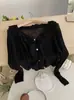 Omalai Xale Ruffle com Decote V Cobertura Leve Blusa Bambu Linho Proteção Solar Cardigan Tricotado para Mulheres 6801