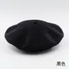 Boina de lana para hombre, boina de lana casual y moderna unisex para otoño e invierno, sombrero de artista estilo coreano, sombrero cálido