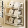 Prateleira de armazenamento para mesa de jantar e bancada, organizador multicamadas funcional para lanches, sachês de chá e copos