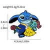 Animación de Dibujos Animados Elementos Creativos de Halloween Stitch Lindo Broche de Metal Decorativo Aleación de Goteo de Aceite Pines Accesorios