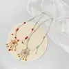 Collar Estilo Antiguo Campana Candado de Paz Nuevo Estilo Chino Collar Estilo Étnico Retro Colgante de Perla Accesorios Antiguos Hanfu Yingluo