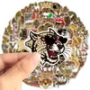100 Pegatinas de Graffiti con Estampado de Leopardo, Personalizadas y Creativas, para Fundas de Teléfono, Equipaje, Álbumes, Decoración Impermeable y Carrocería de Coche