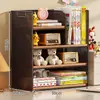 Estante de mesa, prateleira de armazenamento de mesa de estudo multicamadas, porta-livros e livros ilustrados infantis de grande capacidade