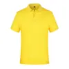 Empresa de impresión de camisetas publicitarias con cuello de solapa, overoles al por mayor, polo de color liso de secado rápido de 200 g