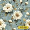Papel tapiz autoadhesivo planta flor decoración de pared de fondo de TV pegatinas de pared de flores de alto sentido mural francés europeo