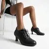 Zapatos nuevos para mujer con suelas de goma y características antideslizantes, aptos para todas las estaciones, zapatos de moda para mujer de un solo color, tacones altos de punta redonda, zapatos de talla grande para ventas transfronterizas
