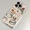 Funda para Teléfono Móvil Apple 16Promax Donut Kt Cat Iphone15 Dibujos Animados 13 Transparente 12 Funda Suave 11