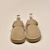 Zapatos Birkenstock de suela plana para mujer, con forro de felpa para abrigar, nuevo estilo de moda para 2026, mocasines de invierno, zapatos para conducir, zapatos de algodón Birkenstock