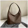 Nova Bolsa de Ombro Grande Capacidade Simples Outono e Inverno Moda Feminina Versátil Bolsa de Axila Temperamento Suave Bolsa Tote para o Dia a Dia