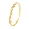 Pulsera Irregular Europea y Americana de Moda Transfronteriza con Cierre, Cuentas Redondas y Diamantes, No se Desvanece, Pulsera Versátil de Acero Inoxidable para Mejores Amigas
