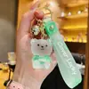 Llavero de oso de color gelatina de dibujos animados creativo con esmalte, muñeco de personalidad, colgante estilo Ins para bolsa, regalo pequeño al por mayor
