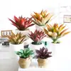 Suculenta Verde de Agave Simulada en Maceta Planta Verde Bonsái Decoraciones de Escritorio Adornos Tienda en Casa Ventana Paisajismo Plantas en Maceta