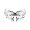Colección Rui Ka Long: Pegatinas de Tatuaje con Patrón Seductivo para Clavícula y Pecho, Pegatinas de Tatuaje Sexy, Diseño Floral de Larga Duración con un Toque de Lujo