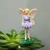 Estatuilla creativa transfronteriza, adornos de niña hada de las flores, diseño pastoral para patio, artesanías decorativas de resina, fabricantes de hogar