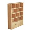 Estantería de Madera Maciza Pura Armario de Almacenamiento de Piso Armario de Almacenamiento de Pino para Niños Almacenamiento Lateral de Pared Estantería para Estudiantes en Casa con Puerta