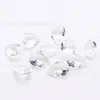 Atacado do fabricante vidro em forma de pera 2*3-13*18mm vidro em forma de gota cor branca cabochão de fundo pontudo pedras soltas