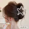Pinza para el pelo con lazo para cabello fino, horquilla floral vintage de otoño e invierno, nueva y linda pinza de garra 2025