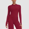Nueva Chaqueta Deportiva de Running para Exteriores con Cremallera, Manga Larga para Yoga y Fitness con Agujeros para Pulgares, Secado Rápido, Ropa de Yoga para Mujer