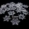 Colgante DIY copo de nieve transparente transfronterizo Accesorios navideños 65-6.7mm cristal acrílico copo de nieve