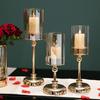 Portavelas Nórdico Retro Romántico Mesa de Comedor Luz de Velas Decoración Sala de Estar Hogar Adornos Modernos Regalos para el Hogar