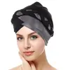 AliExpress novo chapéu de trança de seda brilhante multicolorido, chapéu turbante casual fashion, em estoque