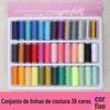 402 Conjunto de Linhas para Máquina de Costura Fanghua para Alfaiates e Uso Doméstico, Bobinas Pequenas, Colorido, 60 Cores, 39 Cores, 64 Cores, 25 Cores