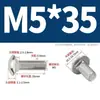 Tornillos de Carruaje de Acero Inoxidable 304, Tornillos de Máquina para Bastidor de Puente con Cabeza Semiredonda y Cuello Cuadrado M4M5M6M8