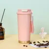 Taza de café de acero inoxidable 304 para doble bebida, mismo estilo que Bawang Tea Ji, taza de regalo de lirio del valle, venta al por mayor nuevo modelo 2026