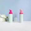 Em Estoque Frasco de Espuma Verde Matcha 60ml para Limpador de Cílios, Frasco Espumante, Frasco Dispenser tipo Mousse com Pressão