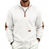 Sudadera de punto con cuello alto, jacquard a cuadros pequeños, informal, holgada, peso pesado, para hombre, de otoño e invierno, transfronteriza, europea y americana