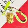 Colgante de cadena para teléfono de oveja que hace parpadear dinero de dibujos animados de oro puro 999, llavero de oveja que trae fortuna, personalizable y disponible para venta al por mayor