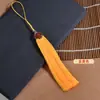 Sombrero de 13 cm con Patrón de Nube Fleco de Borla de Aleación Traje Antiguo Hanfu Colgante Largo de Cloisonné Colgante para Coche Colgante de Borla