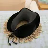 Almohada de Espuma Viscoelástica de Color Sólido en Forma de U, Almohada Redonda de Viaje para el Cuello, Almohada de Espuma Viscoelástica en Forma de U al por Mayor con Impresión de Logo