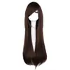 Peluca Cos Peluca de Pelo Largo Recto Colorida Peluca de Cosplay Estilo Anime Europeo y Americano En Stock Peluca de 80 cm En Stock