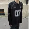 Camiseta de manga raglán estampada de corte holgado regular moderna con cuello redondo estilo americano de manga larga estilo jersey para hombre, nueva colección de otoño