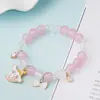 2023 Fuentes europeas y americanas de nuevo temperamento coreano lindo perro gui de jade pulsera de cuentas de cristal para estudiantes mujeres al por mayor no