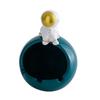 Shumen Cenicero de Cerámica de Lujo Ligero Astronauta para Hogar Sala de Estar Oficina Moda Personalizado Moderno Ceniza Anti-Vuelo