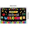 2026 Temporada de Regreso a Clases Transfronteriza Tela de Fondo para Decoración de Apertura Escolar Banderines Colgantes para Fiesta Pancarta de Temporada de Regreso a Clases Cortina de Puerta Bandera Tela de Fondo