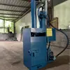 Máquina aplanadora de cubos de pintura pequeños de acero completo, máquina aplanadora de tambores de hierro de acero completo, máquina compactadora de residuos y residuos peligrosos