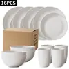 Amazon Cross-Border Prato Pp de Palha de Trigo Preto, Prato, Copo, Prato de Jantar Doméstico, Tigela de Sopa, Copo Conjunto de Louça 18 Peças